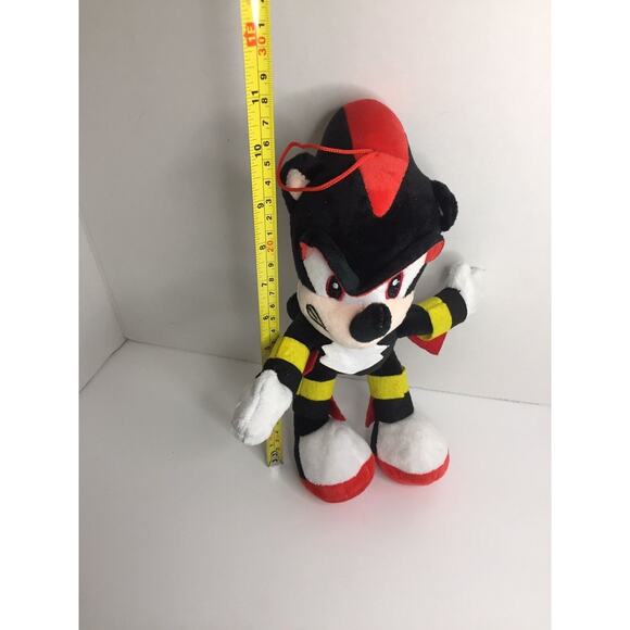 Shadow Sonic The Hedgehog Black Red Sega 10” Plush Stuffed Animal Toy - Picture 5 of 5